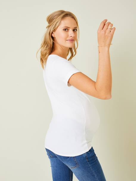 T-shirt maman à personnaliser Oeko-Tex® blanc 4 - vertbaudet enfant 