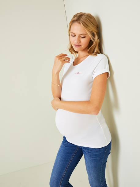 T-shirt maman à personnaliser Oeko-Tex® blanc 5 - vertbaudet enfant 