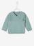 Brassière bébé naissance en tricot de coton bio bleu pale+écru+gris chiné 1 - vertbaudet enfant 