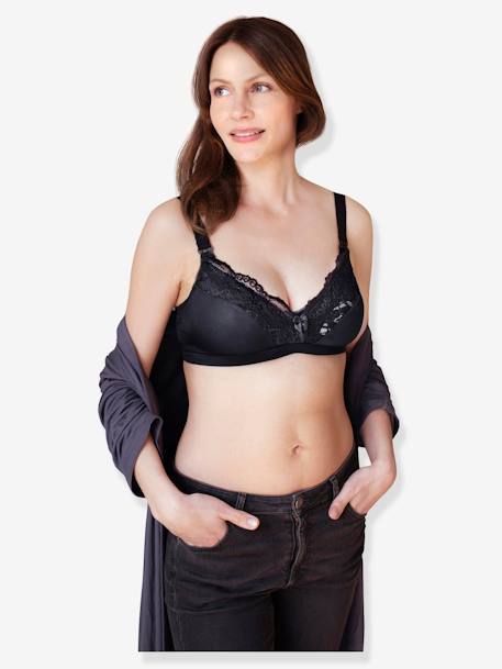 Soutien-gorge d'allaitement finition dentelle Noir 7 - vertbaudet enfant 