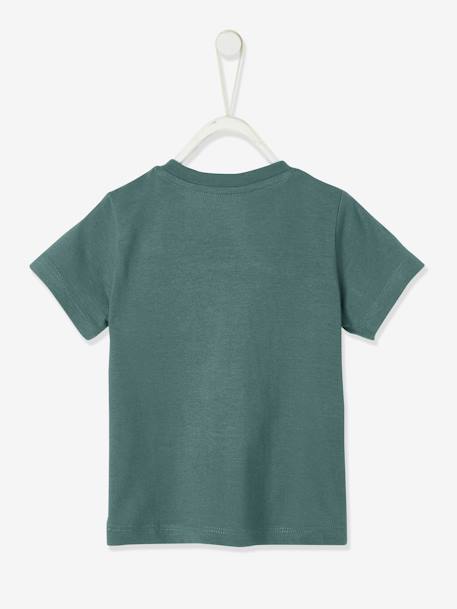 T-shirt colorblock bébé manches courtes jaune+vert grisé 6 - vertbaudet enfant 