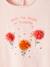 T-shirt bébé fleurs en relief rose grisé+vanille 3 - vertbaudet enfant 