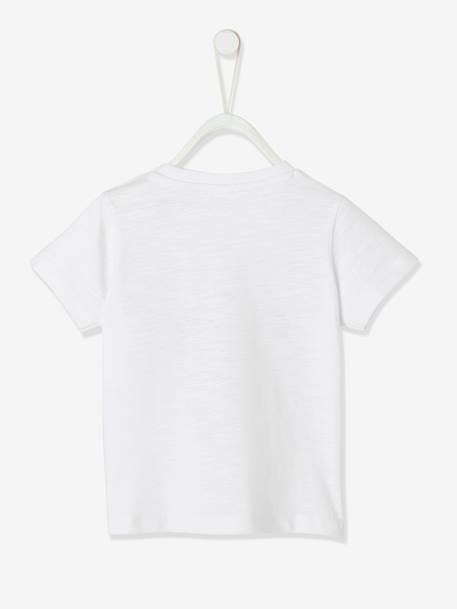 T-shirt imprimé bébé garçon Oeko-Tex® blanc+bleu jean 3 - vertbaudet enfant 