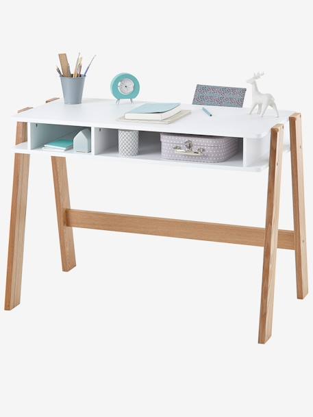 Bureau enfant ARCHITEKT blanc/bois+vert 4 - vertbaudet enfant 