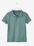 Polo garçon manches courtes broderie poitrine blanc+bleu+jaune pâle+kaki clair+MARINE+terracotta 10 - vertbaudet enfant 