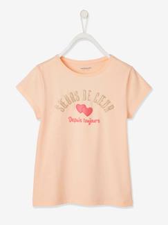 Fille-T-shirt Basics à message détails irisés fille