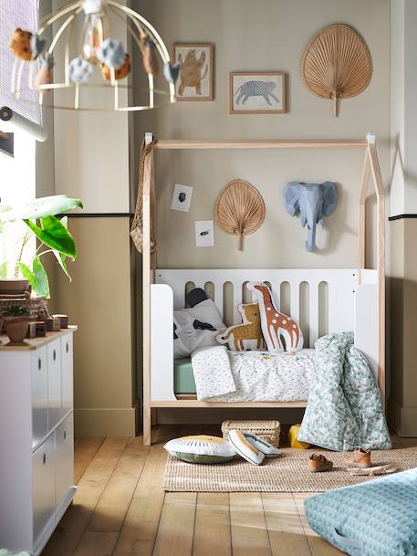 Lit bébé cabane coconut transformable banquette blanc 4 - vertbaudet enfant 