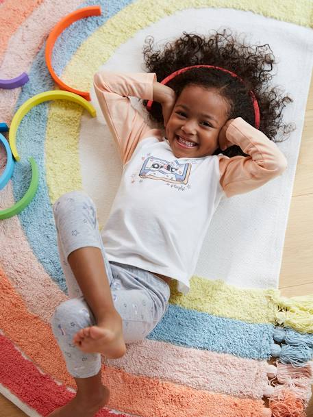 Tapis Arc-en-ciel rose multicolore 2 - vertbaudet enfant 