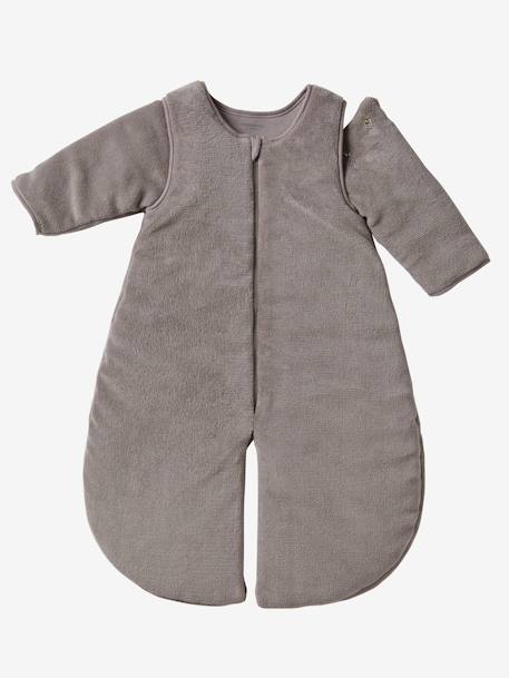 Combinaison de transport polaire microfibre, manches amovibles MARINE+taupe 6 - vertbaudet enfant 