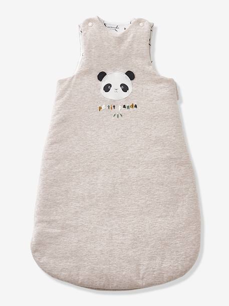 Gigoteuse sans manches Panda HANOÏ beige chiné 1 - vertbaudet enfant 
