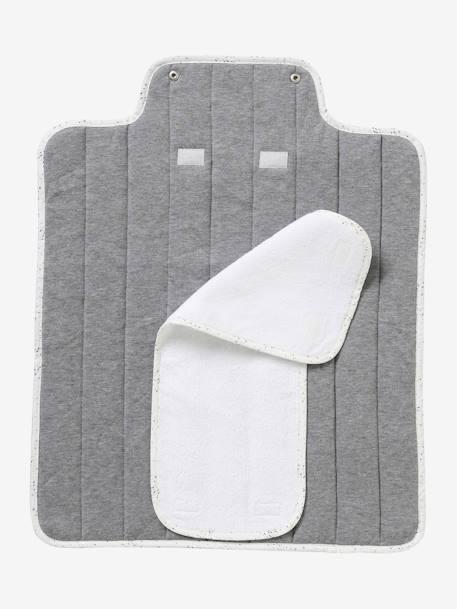 Tapis à langer de voyage gris chiné 4 - vertbaudet enfant 