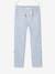 Pantalon garçon retroussable en pantacourt léger aspect lin tissé beige chiné+bleu clair 8 - vertbaudet enfant 