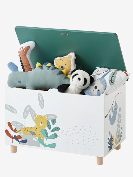 Coffre à jouets Jungle Paradise BLANC / VERT 4 - vertbaudet enfant 
