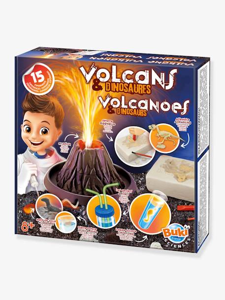 Volcans et dinosaures ROUGE 1 - vertbaudet enfant 