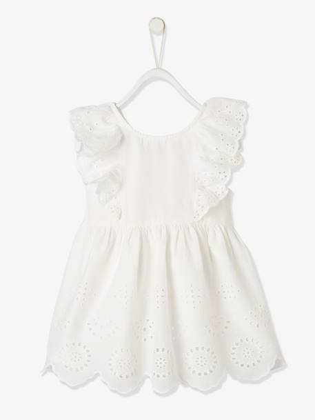 Ensemble cérémonie bébé robe, bloomer et bandeau ivoire 2 - vertbaudet enfant 