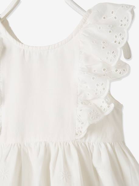 Ensemble de cérémonie bébé robe, bloomer et bandeau corail+ivoire 8 - vertbaudet enfant 