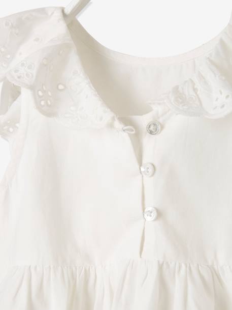 Ensemble cérémonie bébé robe, bloomer et bandeau ivoire 9 - vertbaudet enfant 