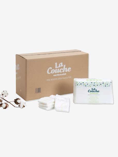 Box de 6 paquets de 35 couches T2 (de 3 à 6 kgs)  VERTBAUDET blanc 5 - vertbaudet enfant 