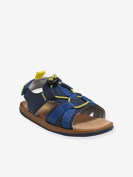 Sandales scratchées garçon bleu 1 - vertbaudet enfant 