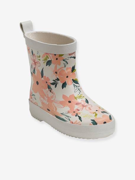 Bottes De Pluie Hatley Pour Fille - Taille 12 - Violet, Bleu, Blanc - Idéal Pour L'école Et Les Balades