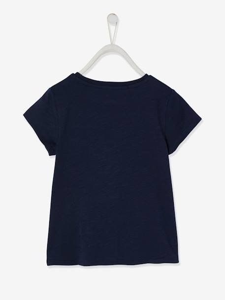 T-shirt de sport fille rayures irisées Oeko-Tex® aubergine+bleu marine+bleu porcelaine+écru+rose pâle 5 - vertbaudet enfant 