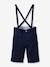 Bermuda de cérémonie lin/coton garçon Marine 2 - vertbaudet enfant 