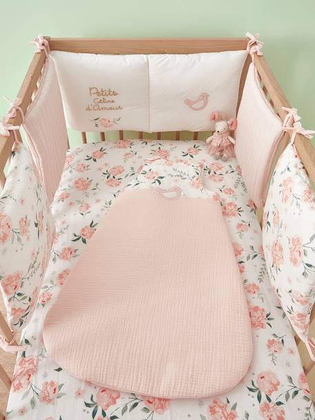 Gigoteuse bi-matière EAU DE ROSE rose 1 - vertbaudet enfant 