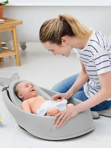 Baignoire évolutive Moby de bleu+GRIS 19 - vertbaudet enfant 