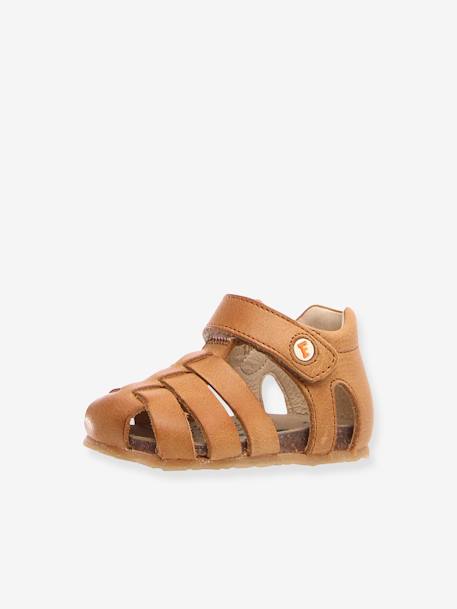 Sandales bébé Falcotto 1ers pas bleu azur+camel 7 - vertbaudet enfant 