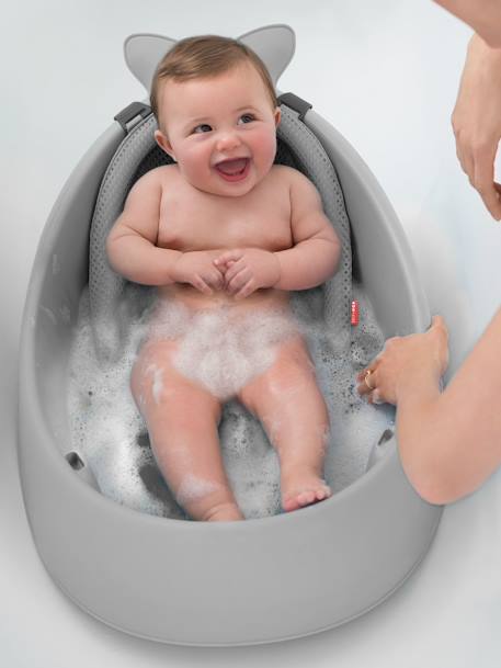 Baignoire évolutive Moby de bleu+GRIS 18 - vertbaudet enfant 