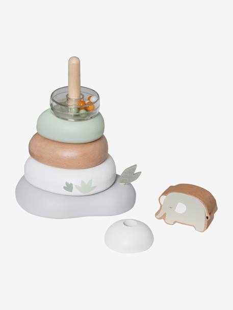 Tour à empiler en bois FSC® multicolore 6 - vertbaudet enfant 