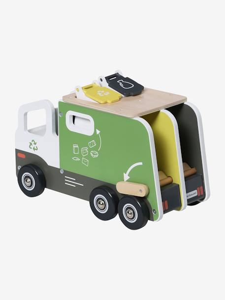 Camion de tri sélectif en bois FSC® multicolore 5 - vertbaudet enfant 
