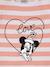 T-shirt avec épaulettes Disney Minnie fille rose poudré rayé 3 - vertbaudet enfant 