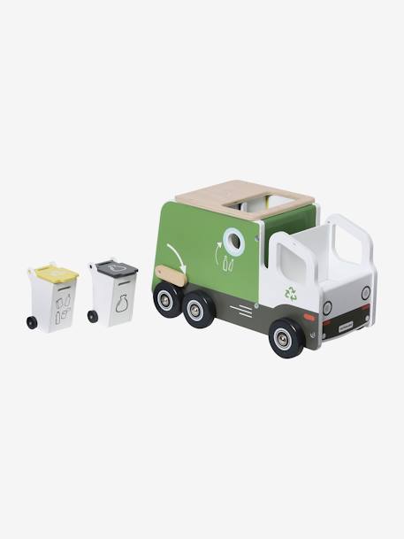 Camion de tri sélectif en bois FSC® multicolore 6 - vertbaudet enfant 