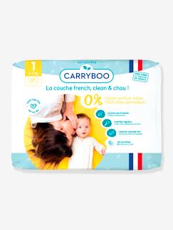 Puériculture-Toilette de bébé-Couches et lingettes-27 couches dermo-sensitives T1 (2-5 kg) CARRYBOO