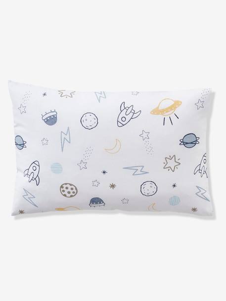 Parure housse de couette enfant et taie d'oreiller COSMOS bleu / multicolore 6 - vertbaudet enfant 