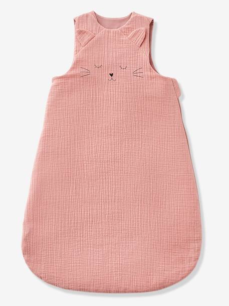 Gigoteuse été en gaze de coton bio* JOLI CAT rose 3 - vertbaudet enfant 