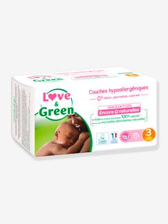 Puériculture-Couches hypoallergéniques T3 x 52 LOVE & GREEN