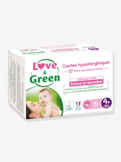 Puériculture-Couches hypoallergéniques T4+ x 42 LOVE & GREEN