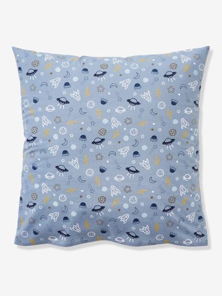 Parure housse de couette enfant et taie d'oreiller COSMOS bleu / multicolore 8 - vertbaudet enfant 