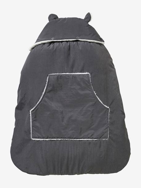 Protège porte-bébé doudoune encre+gris 7 - vertbaudet enfant 