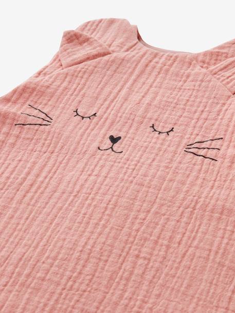 Gigoteuse été en gaze de coton bio* JOLI CAT rose 4 - vertbaudet enfant 