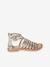 Sandales cuir enfant esprit spartiates collection maternelle JAUNE VIF METALLISE 2 - vertbaudet enfant 