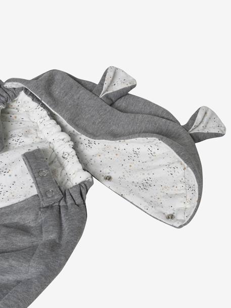 Protège porte-bébé molleton gris chiné 3 - vertbaudet enfant 