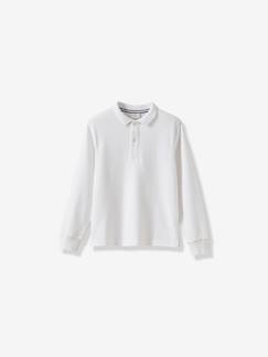 Garçon-T-shirt, polo, sous-pull-Polo-Polo manches longues en coton bio garçon