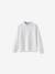 Polo manches longues en coton bio garçon Blanc 1 - vertbaudet enfant 