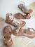 Sandales cuir fille esprit spartiates noir+or 14 - vertbaudet enfant 