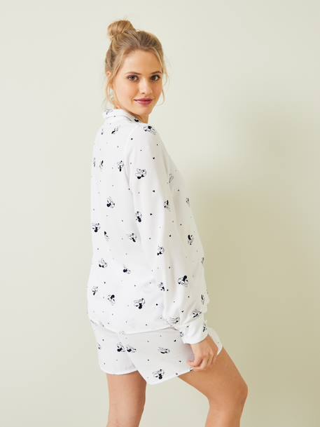 Pyjama femme Disney Minnie® chemise et short blanc 3 - vertbaudet enfant 
