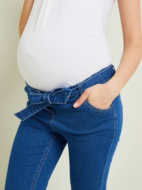 Pantalon de grossesse slim molleton aspect jean DENIM STONE 5 - vertbaudet enfant 