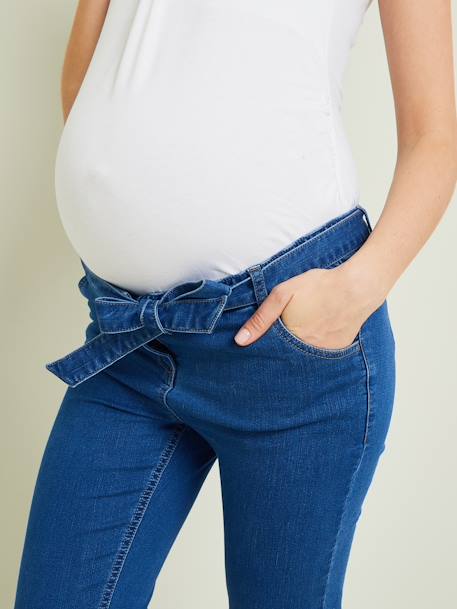 Pantalon slim de grossesse molleton aspect jean DENIM STONE 5 - vertbaudet enfant 